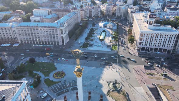 Aerial View of Kyiv By Day. Ukraine