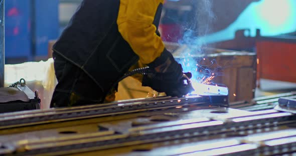 Professional Metal Welding in Production