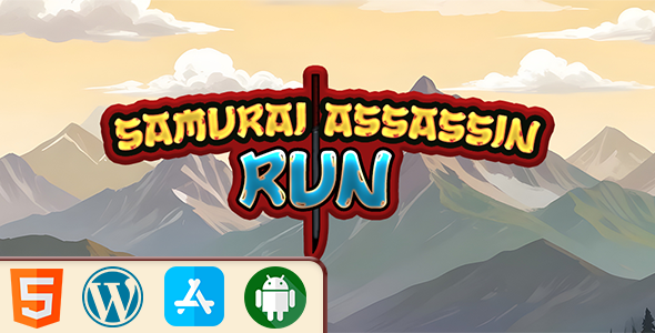 Samurai Assassin Run Game - HTML5 Construct3 Game