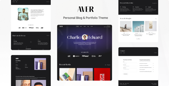 Aver - Astro Portfolio and Blog Theme