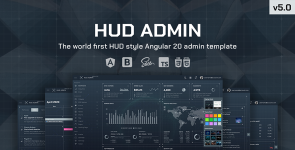 HUD - Angular 20 Bootstrap Admin Template