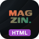 Magzin - Creative Magazine & Blog HTML Template - ThemeForest Item for Sale