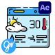 Weather Animated Icons | After Effects - VideoHive Item for Sale