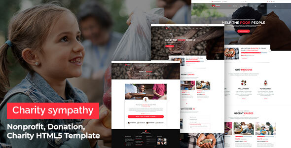 Charity sympathy - Nonprofit, Donation, Charity HTML5 Template