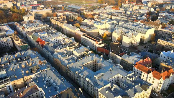 Houses aerial view