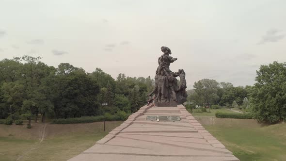 Babi Yar. Aerial - The Place of Mass Murder of Jews During the Second World War. Holocaust. Kyiv