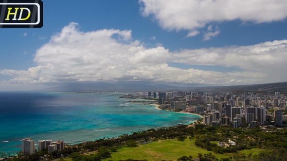 Panoramic View on Honolulu