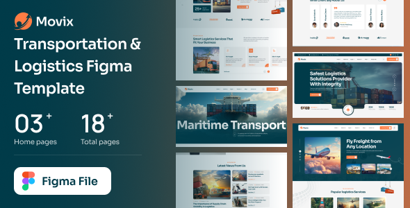 Movix - Transportation & Logistics Figma Template