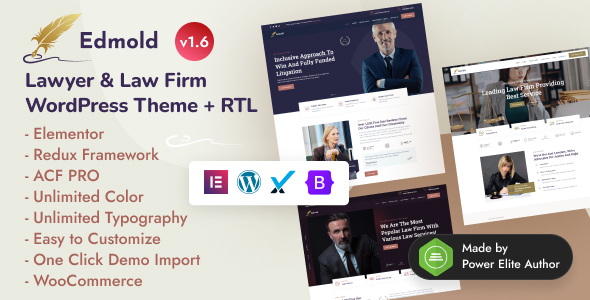 Edmold – Law Firm & Attorney WordPress Theme