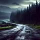 Dark Rainy Landscape