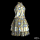 Tiered Dress in SS26 Resort Pattern Trend – Ikat Halter Dress 3D Model - 3DOcean Item for Sale