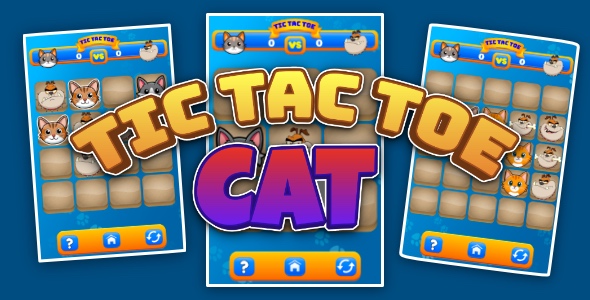 Tic Tac Toe Cat - Cross Platform Puzzle Game