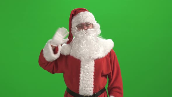 Santa Claus Against Green Screen