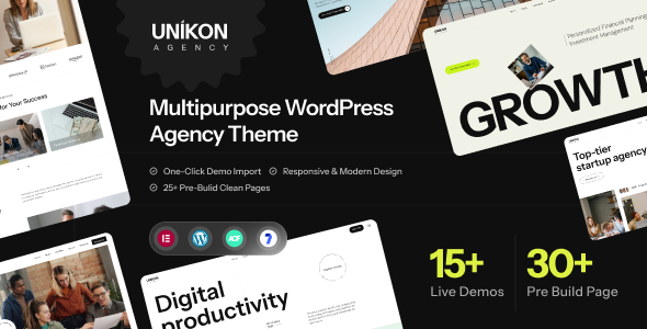 Unikon - Multipurpose Agency Elementor WordPress Theme