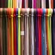 Lots of Multicolored Textile Ropes Hang in Several Rows - VideoHive Item for Sale