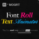 Font Roll Text Animator For Premiere Pro | A New Way To Animate Text MOGRT - VideoHive Item for Sale
