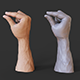 Male Hand Pose - Gesture - 02 - 3DOcean Item for Sale