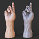 Male Hand Pose - Gesture - 24 - 3DOcean Item for Sale
