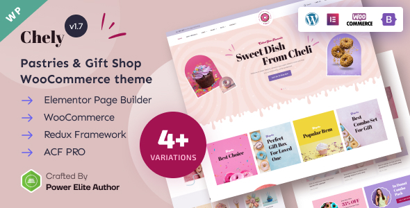 Chely - Pastry & Gift Shop WordPress Theme