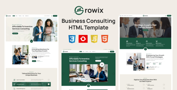 Growix - Business Consulting HTML Template