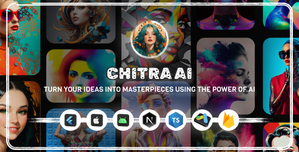 Chitra AI Image Generator + Full Flutter Android & iOS Application + Next.js + TypeScript + Firebase