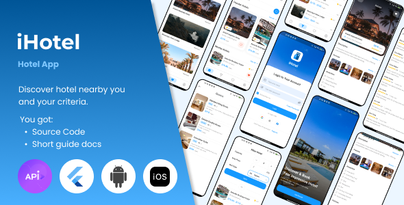 iHotel - Informatif Hotel Flutter App Template