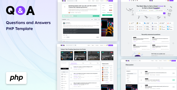 Q&A - Questions and Answers PHP Template