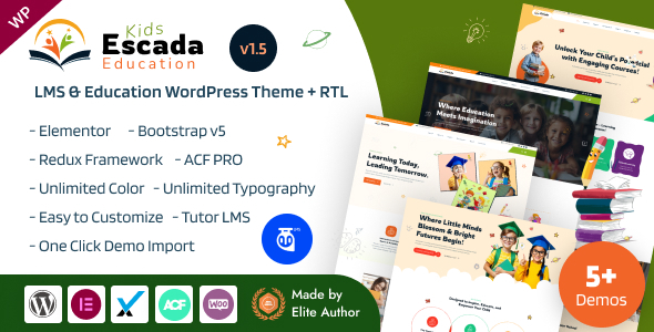 Escada - Kids School, Daycare & Preschool Education LMS WordPress Theme