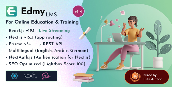 Edmy - Next.js 15 Education LMS & Online Learning System