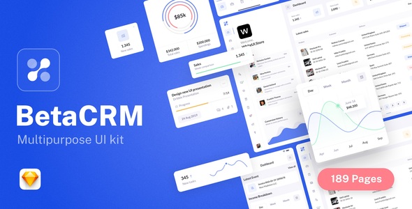 BetaCRM - UI Kit for SaaS Admin Dashboards