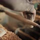 Carpenter working slow motion closeup - VideoHive Item for Sale