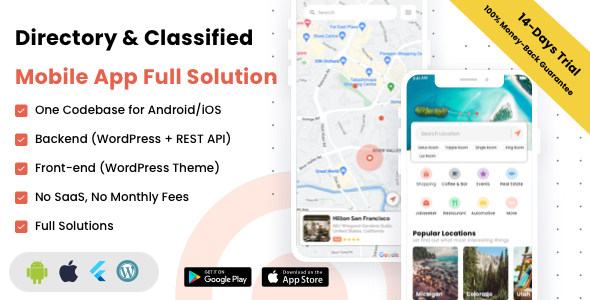 Listar FluxPro โ Directory & Classified Mobile App Full Solution
