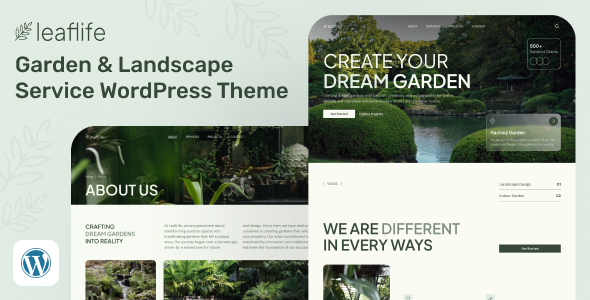LeafLife - Garden & Landscape Service WordPress Theme