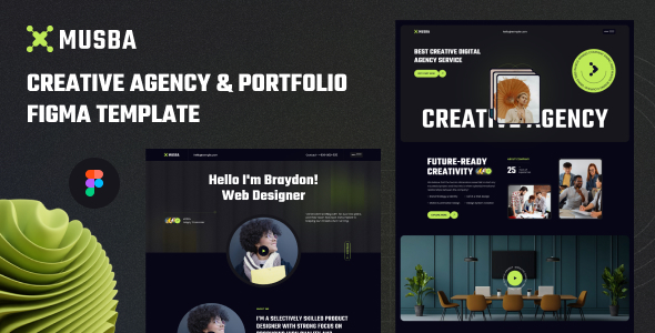 Musba - Creative Agency & Portfolio Figma Template