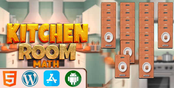 Kitchen Room Math Game - HTML5 Construct3 Game
