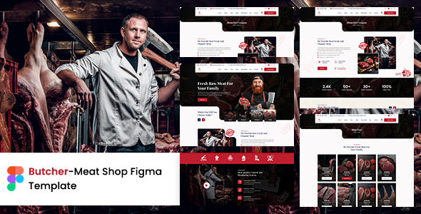Butcher – Meat Shop Figma Template