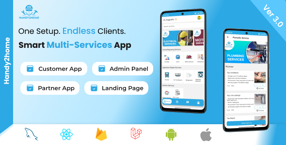 Handy2Home - Multi-Service Handyman App Full Solution
