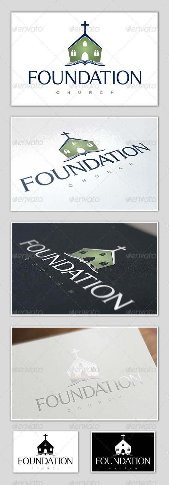 Foundation Church Logo Template
