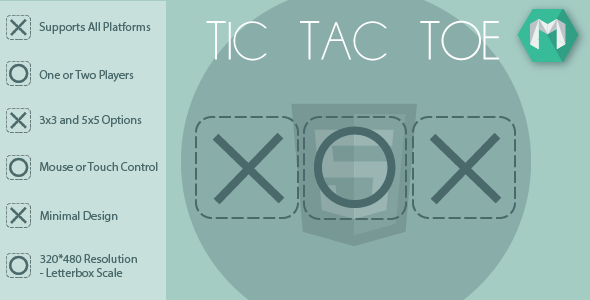 HTML5 Tic Tac Toe - HTML5 Game (Construct 2 & Construct 3)