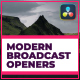 Modern Broadcast Openers for DaVinci Resolve - VideoHive Item for Sale
