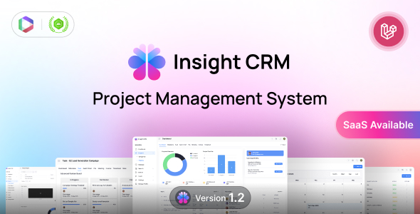 Insight Crm - Laravel Project Management System (SAAS)