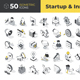50 Startup Innovation Isometric Icons - GraphicRiver Item for Sale