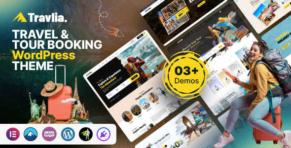 Travlia - Travel & Tour Booking WordPress Theme