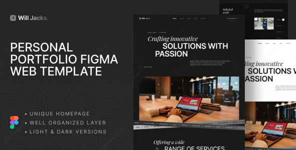 Will Jacks- Personal Portfolio Figma Template