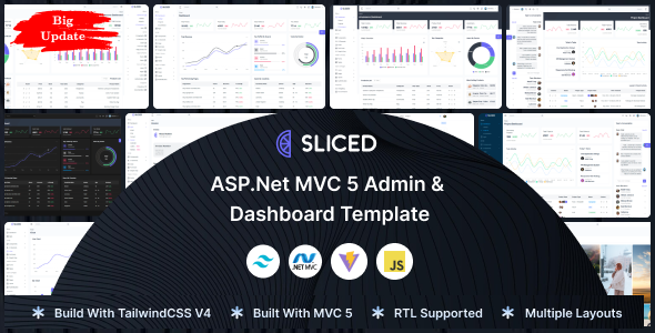 Sliced - ASP.Net MVC 5 Admin & Dashboard Template
