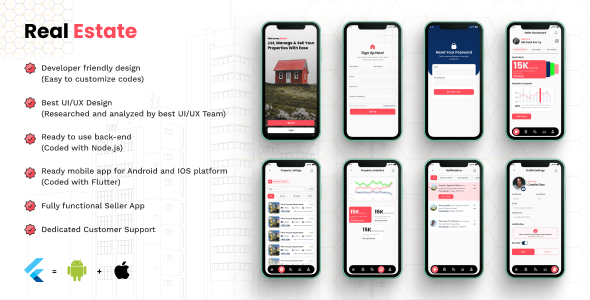 RealEstate SellerPro – Property Listing & Agent App (Flutter + Node.js)