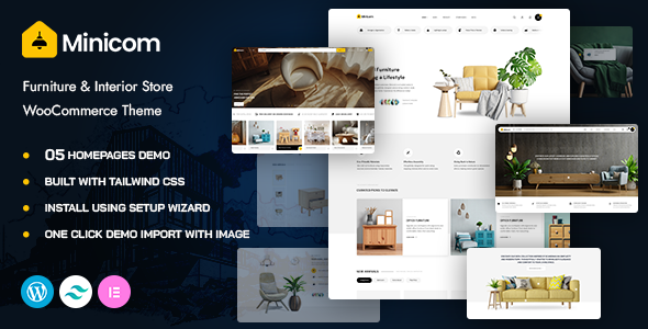 Minicom - Furniture & Interior Store WooCommerce WordPress Theme