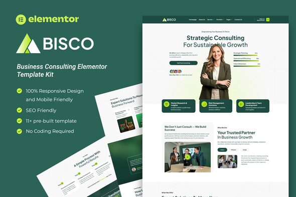 Bisco - Business Consulting Elementor Template Kit
