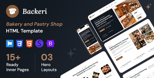 Backeri - Bakery and Pastry Shop HTML Template