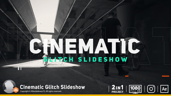 Cinematic Glitch Slideshow